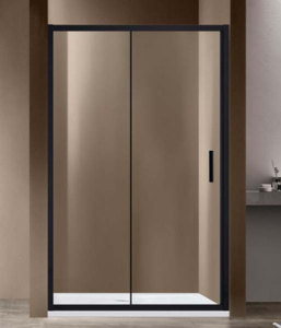 Душевая дверь Vincea Garda VDS-1G прозрачная профиль черный, 105х190, прозрачный