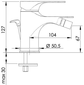 Смеситель для биде Remer Class Line L21