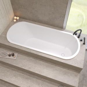 Ванна из искусственного камня Whitecross Jess белый матовый Solid Surface, 160х71, белый матовый Solid Surface