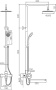 Душевая стойка Ledeme L72403-2