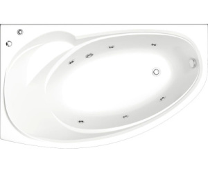 Гидромассажная ванна BAS Фэнтази (гидромассаж серия Flat), 150х88