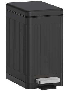 Мусорное ведро WeltWasser Magy BL, 6 л, черный матовый