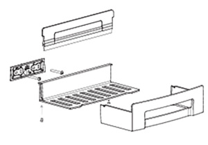 Полка Bemeta Cytro 102208292 со скребком