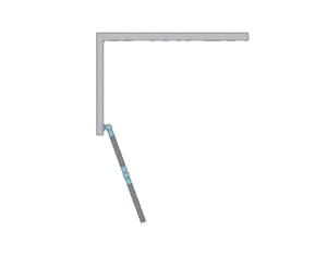 Душевая шторка на ванну Radaway Arta PND, 130х150, прозрачный