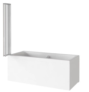 Душевая шторка на ванну Good Door SCREEN GR4-100 C-CH профиль хром, 100х140, прозрачный