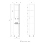 Пенал Volna Lago 35 напольный