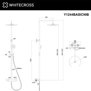 Душевая стойка Whitecross Y Y1244BASICNIB