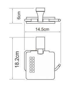 Держатель для туалетной бумаги Wasserkraft Abens K-3225
