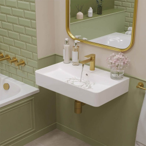 Умывальник Roxen Solo Slim 570260-50 с креплениями к стене