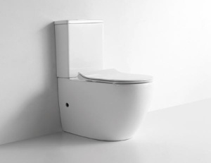 Напольный унитаз CeramaLux 2176 (с крышкой SoftClose), белый