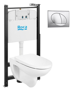 Комплект инсталляции Roca Debba Round ZRU9307735, хром