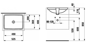 Умывальник Laufen Pro S 8119600001091