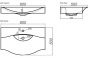 Умывальник Aqwella Bergamo 80