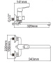 Смеситель для ванны Ledeme H49 L2249