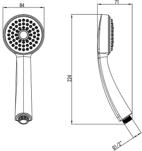 Душевая лейка Lemark LM8010C