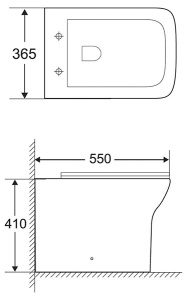 Приставной унитаз BelBagno Romano BB248CBR безободковый, белый