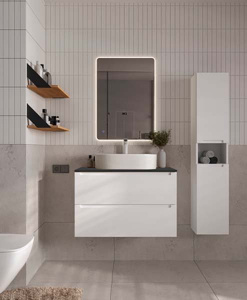 Столешница ЗОВ Антрацит CLDSP18H795458C2 (2 выреза)