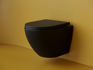 Подвесной унитаз CeramicaNova Metropol Торнадо CN4002TMB Soft Close