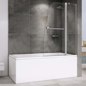 Душевая шторка на ванну Abber Ewiges Wasser AG50100, 100х140, прозрачный
