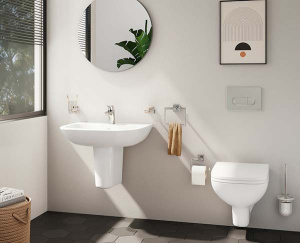 Инсталляция Vitra Core 732-5800-01 с кнопкой Root R 740-2280 хром, хром