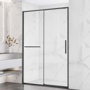 Душевая дверь Vincea Slim Soft VDS-1SS прозрачная профиль вороненая сталь, 110х200, прозрачный