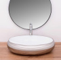 Умывальник Rea Melania Silver/White U0418