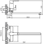 Смеситель для ванны Haiba HB22557-8