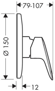 Смеситель встраиваемый Hansgrohe Logis 71666000 (1 функция)