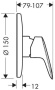 Смеситель встраиваемый Hansgrohe Logis 71666000 (1 функция)