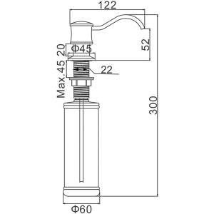 Дозатор для моющих средств Gerhans K50405B