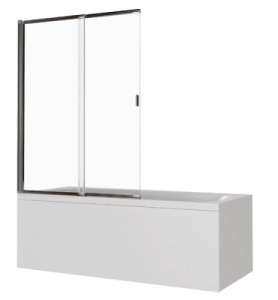 Душевая шторка на ванну Good Door Screen SL-100-C-B, 100х140, прозрачный