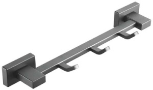 Планка с крючками Shevanik SG5631H / SG5641H / SG5651H / SG5631T / SG5641T / SG5651T, 30 см 3 крючка, оружейная сталь