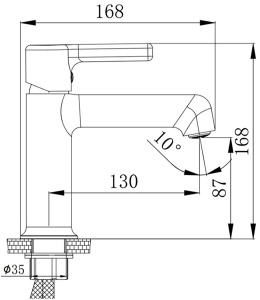 Смеситель для умывальника Haiba HB10814