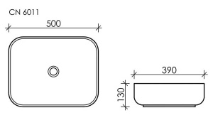 Умывальник CeramicaNova Element CN6011