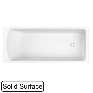 Ванна из искусственного камня Whitecross Coin белый матовый Solid Surface, 175x75, белый матовый