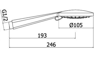 Душевая лейка Paffoni Brio ZDOC104CR