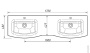 Умывальник Caprigo Integra 170 GC18R INT170