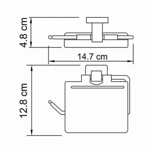 Держатель для туалетной бумаги Wasserkraft Lippe K-6525