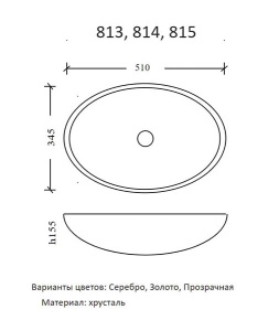 Умывальник Boheme 814