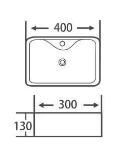 Умывальник Roxen Lex mini 570190, 40х30
