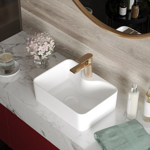 Комплект 2 в 1 умывальник Roxen Lex mini 110190-W с донным клапаном
