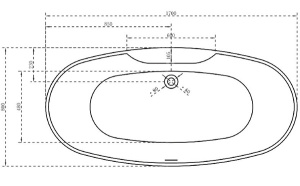 Акриловая ванна Abber AB9323, 170х80