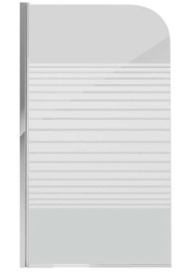 Душевая шторка на ванну Grossman GR-100P, 80х140, полосы