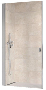 Душевая дверь Ravak Chrome CRV1-80 / CRV1-90 / CRV1-100 профиль блестящий, 100х195, прозрачный