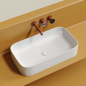Умывальник CeramicaNova Element CN6054 / CN6054MW, 71х38, белый глянцевый