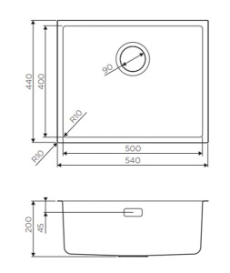 Кухонная мойка Omoikiri Tadzava 54-U-IN Ultra