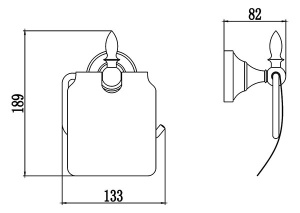 Держатель для туалетной бумаги Savol S-06851B