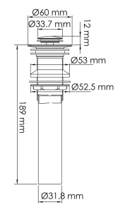 Донный клапан Wasserkraft A250