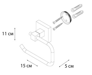 Держатель для туалетной бумаги Fixsen Metra FX-11110A