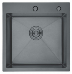 Кухонная мойка Gerhans K34550B / K34550BD, 45х50, графит